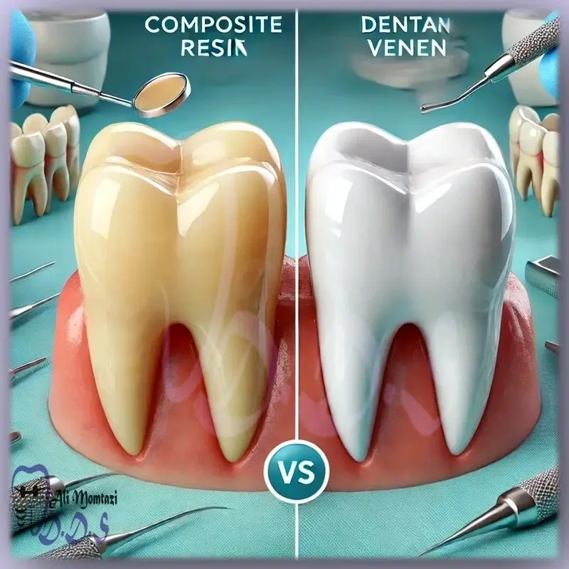 تفاوت کامپوزیت و ونیر دندان