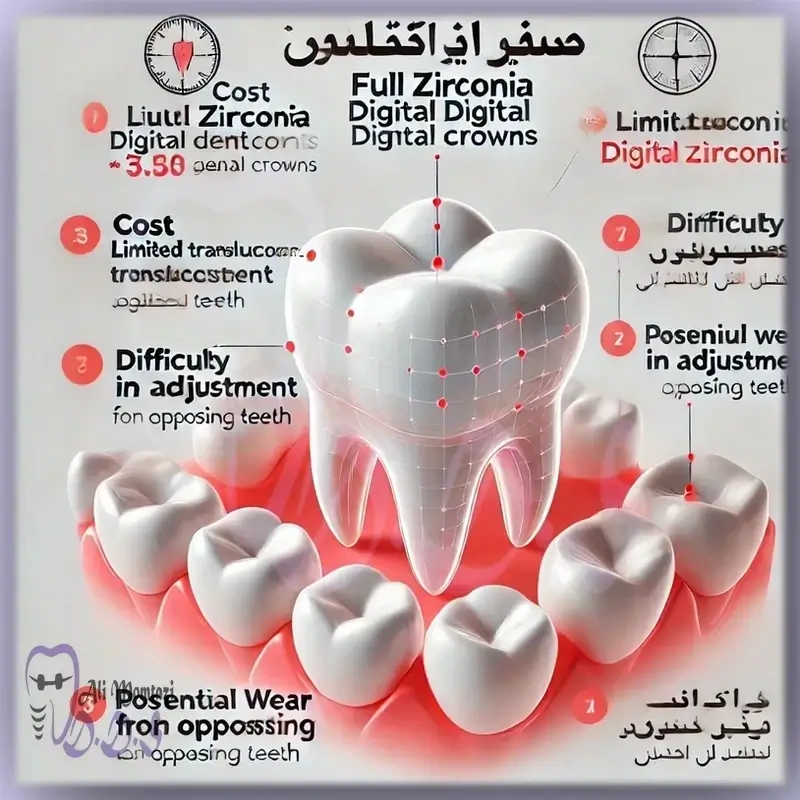  معایب روکش تمام زیرکونیا دیجیتال