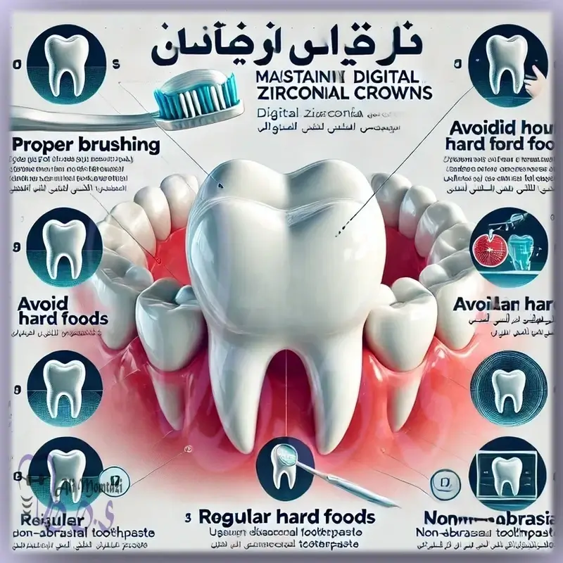 نکات مهم در نگهداری از روکش زیرکونیا دیجیتال