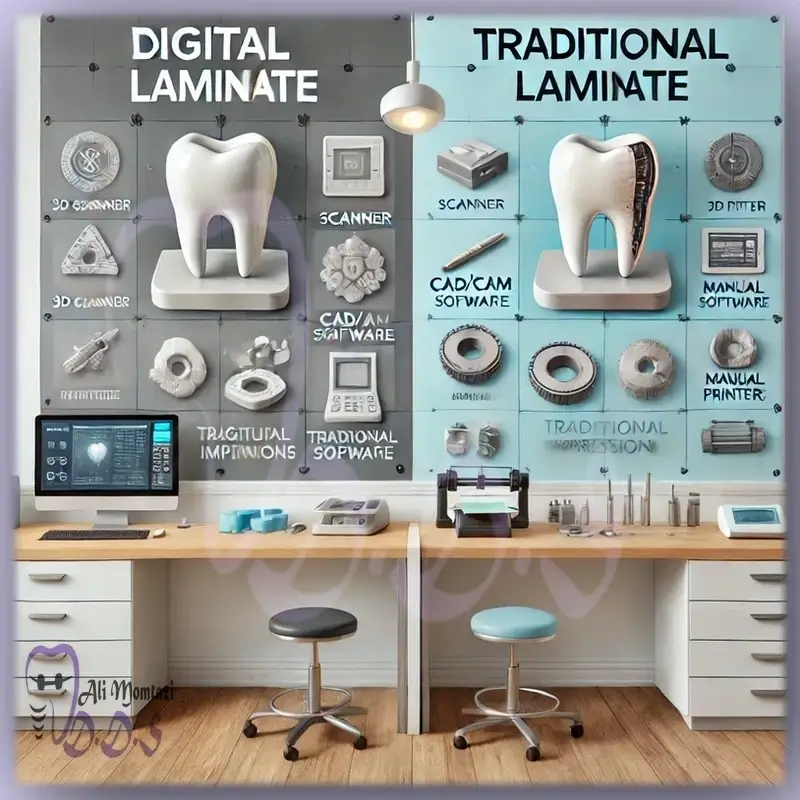 تفاوت لمینت دیجیتال با لمینت سنتی | تجربه دکتر ممتازی