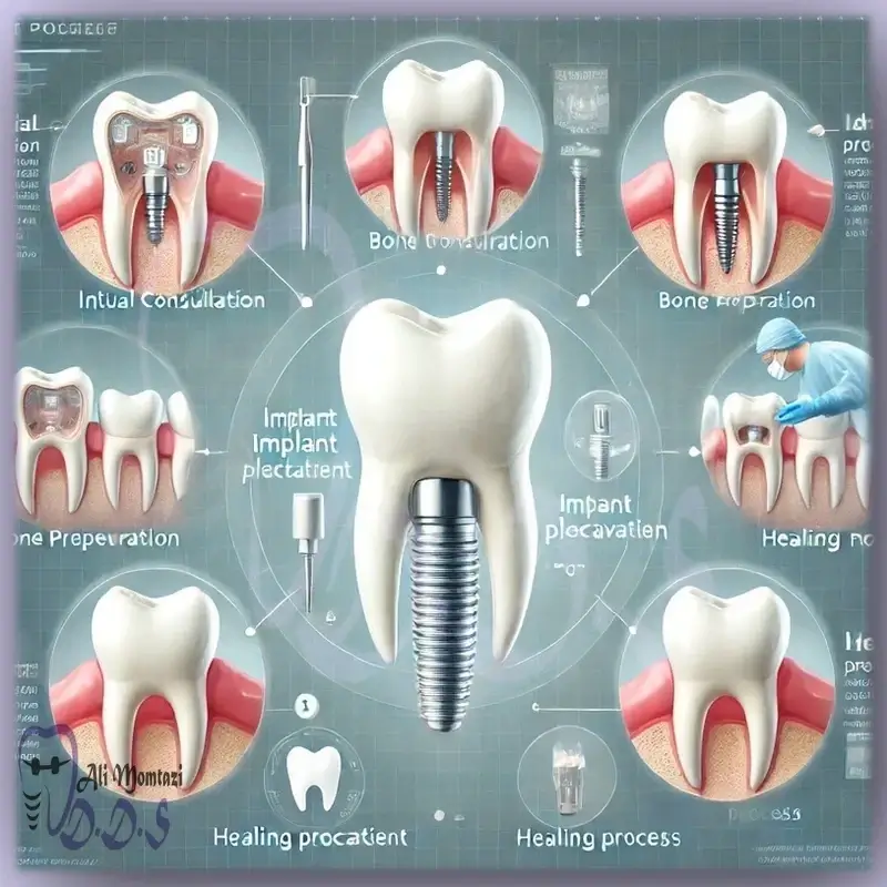 مراحل انجام ایمپلنت | تکنیک دکتر علی ممتازی