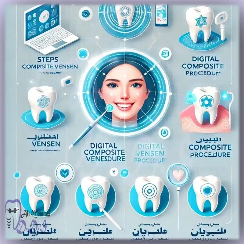 مراحل انجام ونیر کامپوزیت دیجیتال | جراح دکتر علی ممتازی