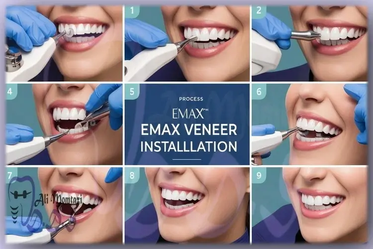 فرایند نصب روکش EMAX | تخصص دکتر علی ممتازی